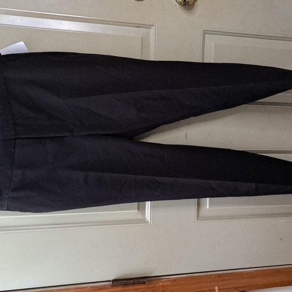 SuitShop Satin Waist Band Tuxedo Black Pants - Picture 2 of 10
